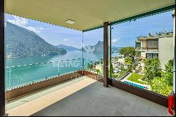 Lugano-Ruvigliana: stunning duplex penthouse with rooftop & breathtaking views of Lake Lu