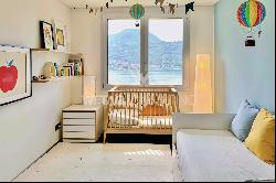 Lugano-Figino: sunny duplex apartment with enchanting view of Lake Lugano & private garde