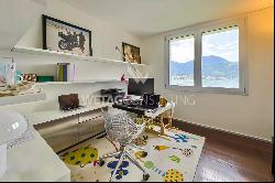 Lugano-Figino: sunny duplex apartment with enchanting view of Lake Lugano & private garde