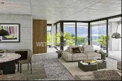 Lugano-Viganello: modern penthouse apartment with large covered terrace & lake view for s