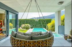 Lugano-Morcote: modern villa with swimming pool, lake view & SPA area for sale