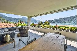 Lugano-Morcote: modern villa with swimming pool, lake view & SPA area for sale