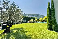 Lugano-Morcote: modern villa with swimming pool, lake view & SPA area for sale