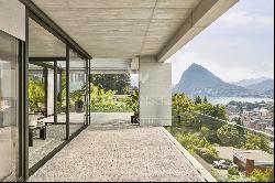 For sale in Lugano-Viganello: an elegant apartment with a private garden & stunning lake 