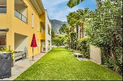 Ascona: modern apartment with a large garden near the city centre & lake for sale