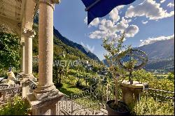 Stunning historic villa surrounded by greenery for sale in the beautiful Blenio Valley