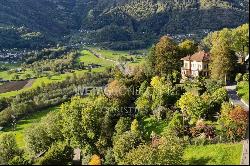 Stunning historic villa surrounded by greenery for sale in the beautiful Blenio Valley