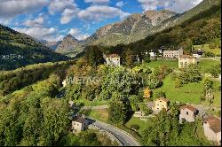 Stunning historic villa surrounded by greenery for sale in the beautiful Blenio Valley