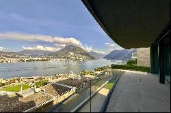 Modern, newly built apartment with terrace & breathtaking lake views in Lugano-Paradiso f