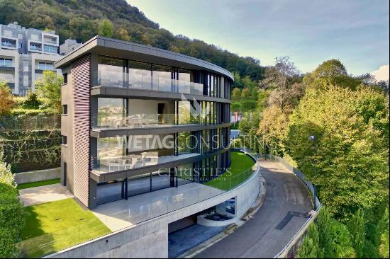 Modern, newly built apartment with terrace & breathtaking lake views in Lugano-Paradiso f