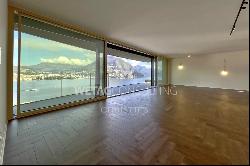 Skydeck: modern apartment for sale in Lugano-Paradiso with stunning lake Lugano views, su