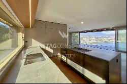 Skydeck: modern apartment for sale in Lugano-Paradiso with stunning lake Lugano views, su