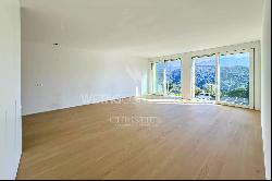 Lugano-Agra: new apartment for sale with private garden, shared swimming pool & available