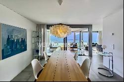 Tenero-Contra: Modern apartment with covered terrace & view of Lake Maggiore for sale