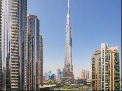 Rare Downtown Apartment with Burj Khalifa Views