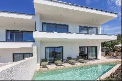 Modern semi -detached villa 200 meters from the sea with beautiful sea view