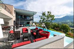 Argonay, stunning contemporary house with full view of the lake