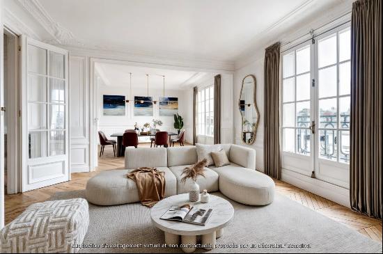 Paris 13th District - A 3-bed family apartment with a balcony