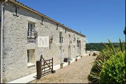 Elegant Farmhouse + vineyard views near St Emilion