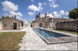 Exceptional 15th-Century ISMH Château : A Majestic Retreat set on a 93-Hectare Estate