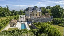 Exceptional 15th-Century ISMH Château : A Majestic Retreat set on a 93-Hectare Estate