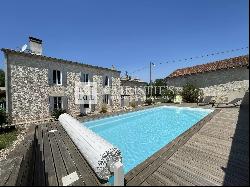 For sale 20 minutes from Bergerac, Beautiful family vineyard estate of 28ha in organic fa