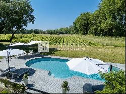 For sale beautiful turnkey lifestyle passion vineyard estate on the banks of the Dordogne