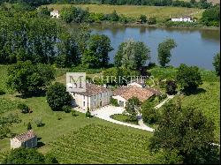 For sale beautiful turnkey lifestyle passion vineyard estate on the banks of the Dordogne