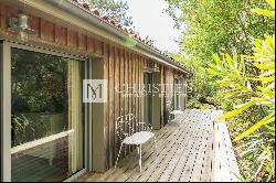 Cap-Ferret - Le Canon - Single-storey wooden villa with swimming pool - close to beaches