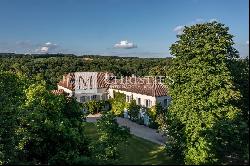 A splendid country estate with guardian cottage spanning over 32 acres with far-reaching 