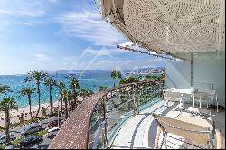 Cannes - Croisette - 3 room apartment with panoramic sea view