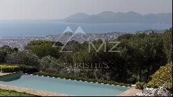 Le Cannet hills - panoramic view over the sea and Esterel