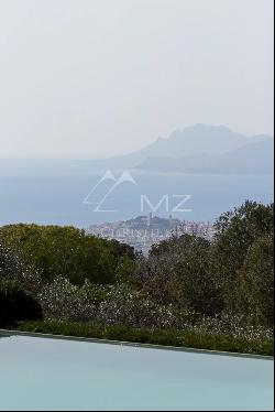 Le Cannet hills - panoramic view over the sea and Esterel