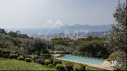 Le Cannet hills - panoramic view over the sea and Esterel