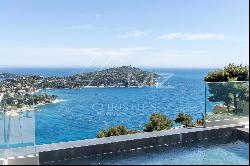 Villefranche sur mer - Luxury contemporary villa with overlooking view over the bay