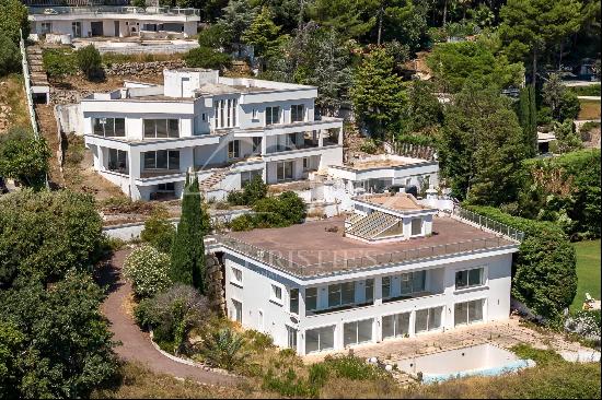 Vallauris - Two contemporary villas to finish - Panoramic sea view