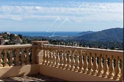 Villa 10p with Belvedere overlooking the sea, hills and Esterel mountains