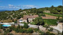 Isolated property with breathtaking views 10 ha, Farmhouse and Gites, small vineyard