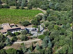 Modern AOP and ORGANIC 7 ha hobby vineyard at the gateway to Montpellier and the Mediterr