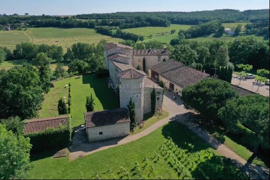 Near TOULOUSE, CHÂTEAU XIIIè in excellent condition with hotel activity