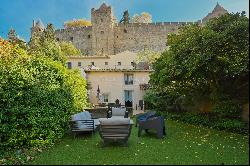 HOUSE OF CHARACTER at the foot of the medieval town of CARCASSONNE, with garden