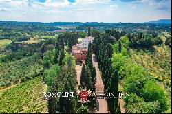 TUSCAN ESTATE WITH HISTORICAL VILLA AND VINEYARDS FOR SALE BETWEEN FLORENCE AND PISA