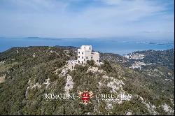 LUXURY SEA VIEW VILLA FOR SALE ARGENTARIO, FORMER LIGHTHOUSE TUSCAN COAST