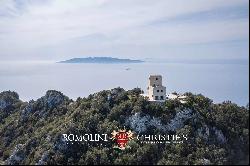 LUXURY SEA VIEW VILLA FOR SALE ARGENTARIO, FORMER LIGHTHOUSE TUSCAN COAST