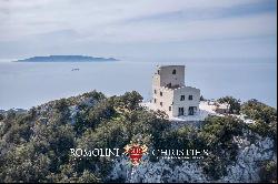 LUXURY SEA VIEW VILLA FOR SALE ARGENTARIO, FORMER LIGHTHOUSE TUSCAN COAST