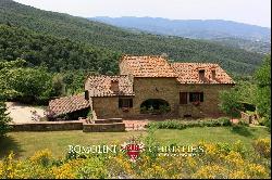 TUSCANY: LUXURY VILLA WITH PANORAMIC VIEW AND TENNIS COURT FOR SALE, AREZZO, POOL, OLIVE 