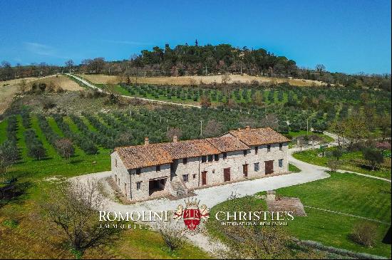 RUSTIC RESTORED FARMHOUSE WITH OLIVE GROVE FOR SALE IN UMBRIA