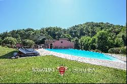 FORMER MILL WITH POOL FOR SALE BETWEEN FLORENCE AND AREZZO, TUSCANY