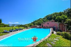 FORMER MILL WITH POOL FOR SALE BETWEEN FLORENCE AND AREZZO, TUSCANY