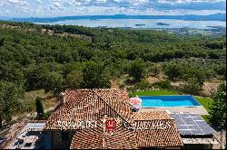 LUXURY VILLA WITH TRASIMENO VIEW FOR SALE IN UMBRIA